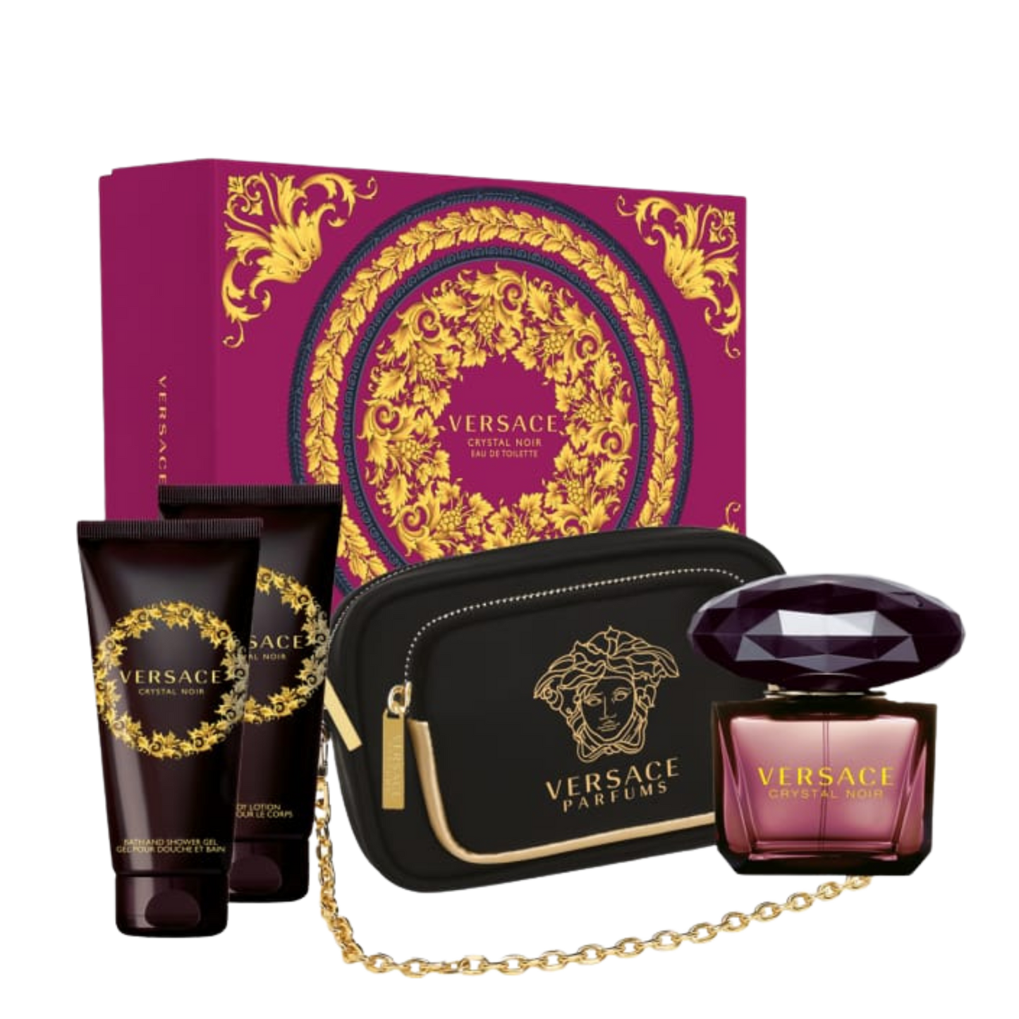 Versace Crystal Noir Gift Set For Her 4 Pieces