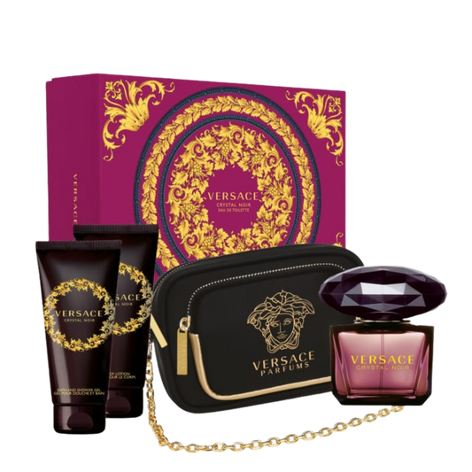 Versace Crystal Noir Gift Set For Her 4 Pieces