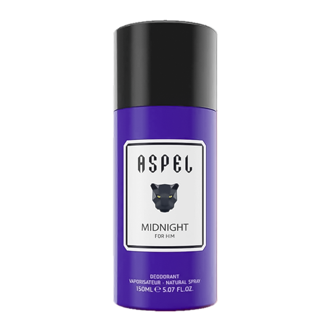 Aspel Midnight Spray Deodorant Pour Homme - 150ml