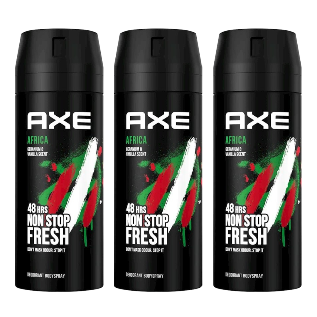 Axe Africa 48H Non Stop Fresh Spray Deodorant For Him - Pack Of 3
