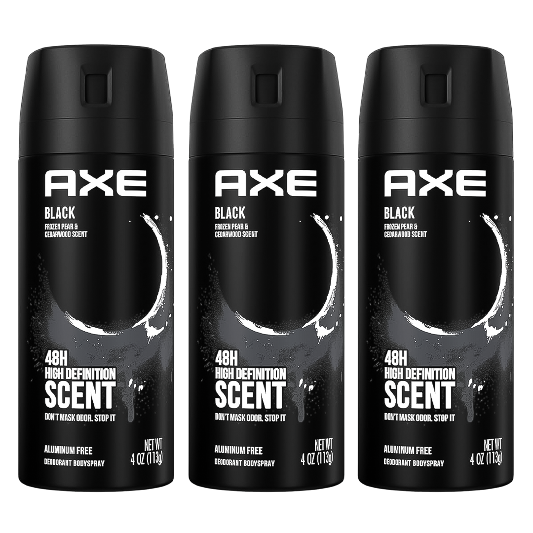 Axe Black 48H High Definition Scent Spray Deodorant For Him - Pack Of 3
