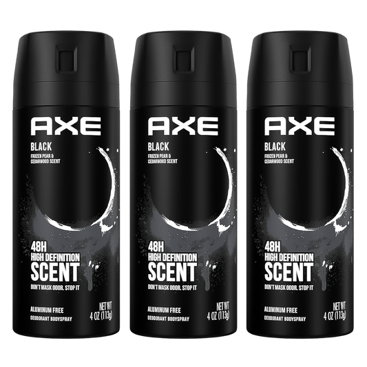 Axe Black 48H High Definition Scent Spray Deodorant For Him - Pack Of 3