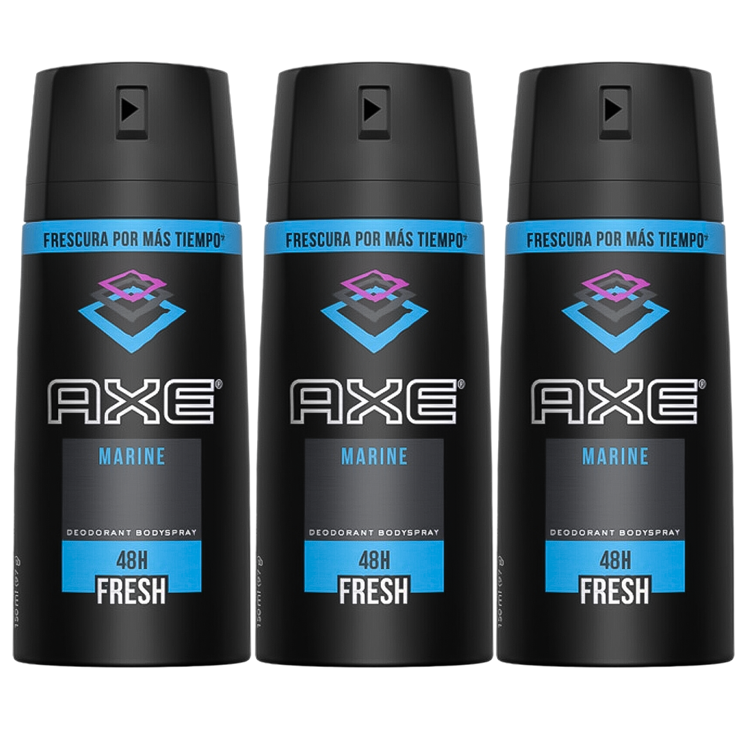 Axe Marine 48H Fresh Spray Deodorant For Him - Pack Of 3