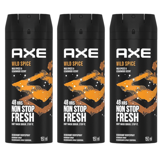 Axe Wild Spice 48H Non Stop Fresh Spray Deodorant For Him - Pack Of 3