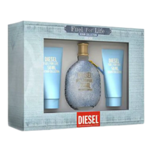 Diesel Fuel For Life Denim Collection Eau De Toilette Women's Gift Set - 3Pcs