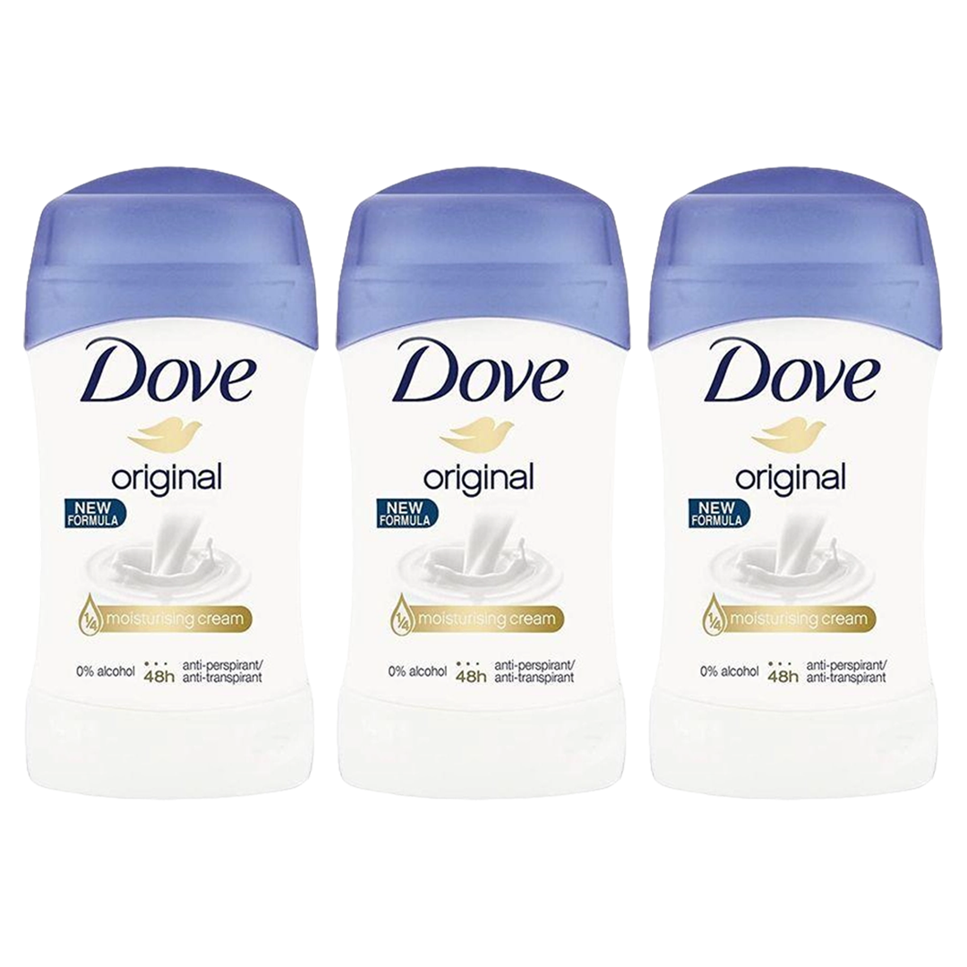 Dove Original 48H Anti-Perspirant Stick Deodorant For Her - Pack Of 3
