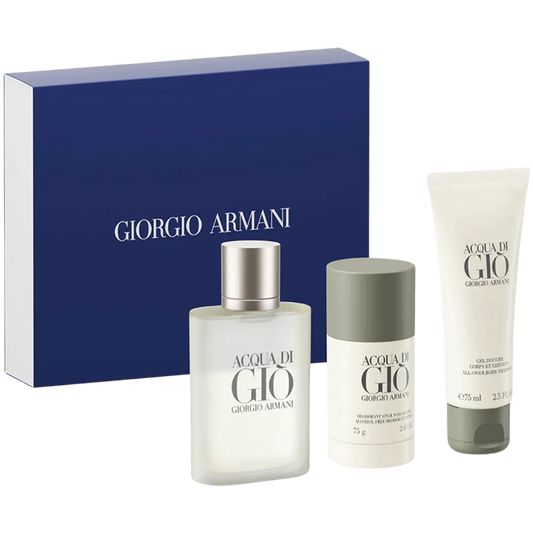 Giorgio Armani Acqua Di Gio Eau De Toilette Men's Gift Set - 3Pcs