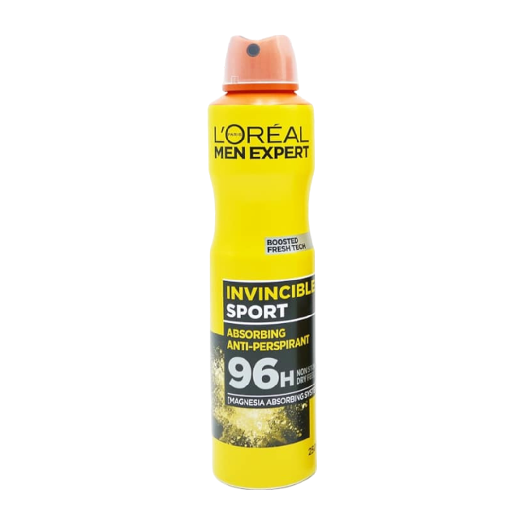 L'Oréal Men Expert Invincible Sport 96H Spray Deodorant - 250ml