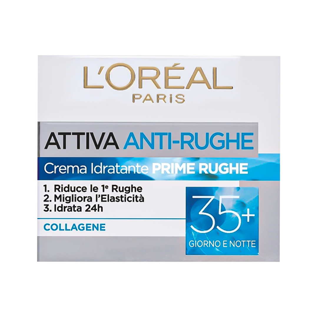 L'Oreal Attiva Anti-Rughe Cream Idratante Prime Rughe 35+ - 50ml