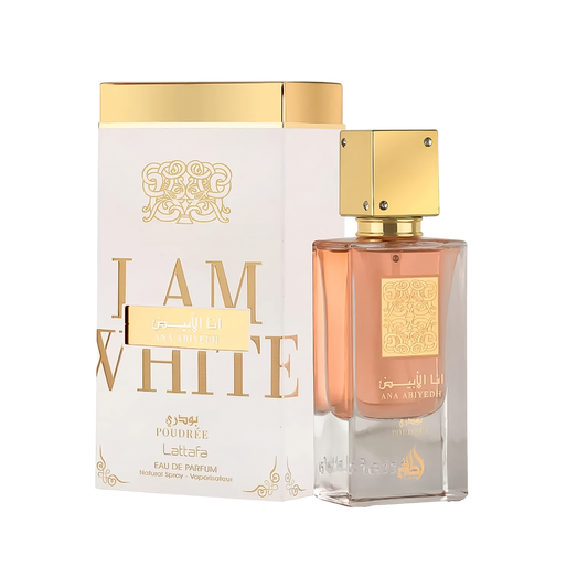 Lattafa I Am White Poudrée Eau De Parfum Pour Homme & Femme - 60ml