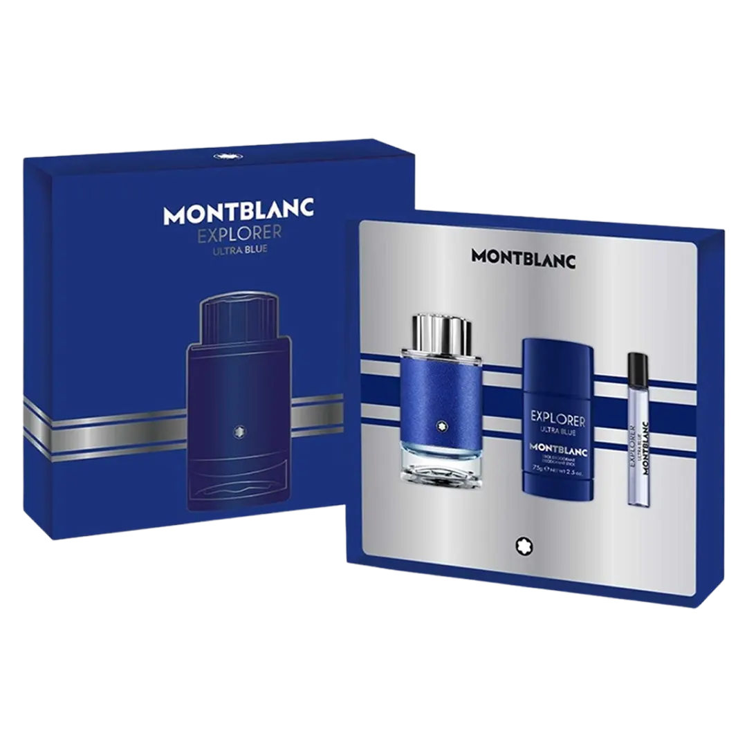 Montblanc Explorer Ultra Blue Eau De Parfum Men's Gift Set