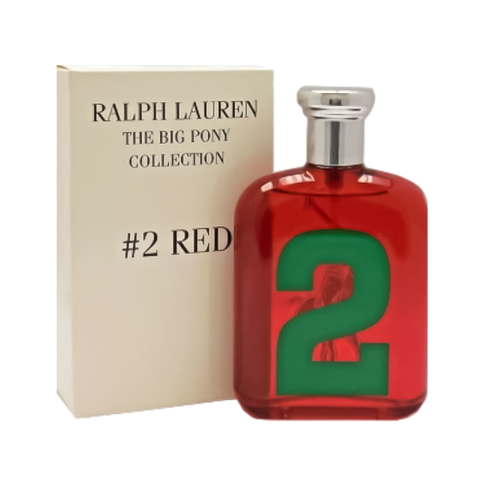 TESTER Ralph Lauren The Big Pony Collection #2 Red Eau De Toilette Pour Homme - 125ml
