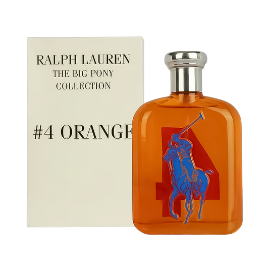 TESTER Ralph Lauren The Big Pony Collection #4 Orange Eau De Toilette Pour Homme - 125ml
