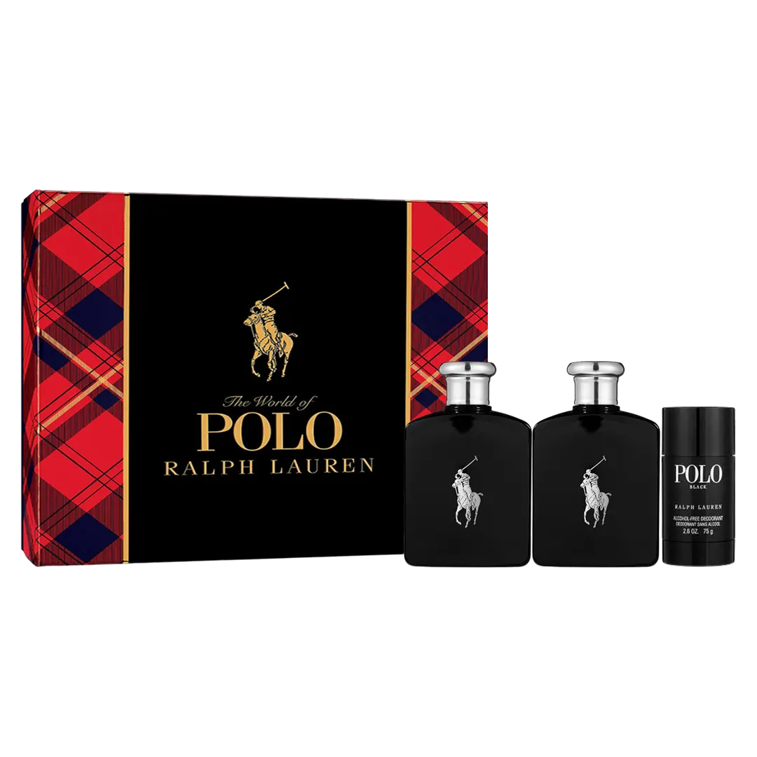 Ralph Lauren Polo Black Eau De Toilette Pour Homme Gift Set
