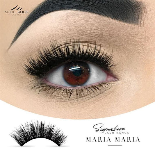 Model Rock Maria Maria _ double layered lashes  ( 5 Pairs )