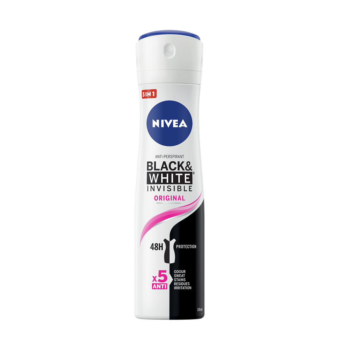 Nivea Invisible Black & White Original Spray Deodorant - 150ml